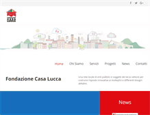 Tablet Screenshot of fondazionecasalucca.it